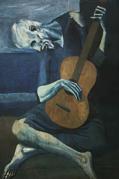 Der alte Gitarrenspieler Pablo Picasso